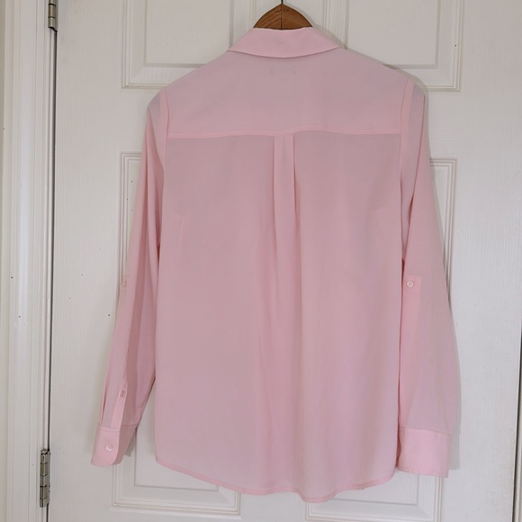 Talbots Pink Button Down Shirt Great For Suits & Skirts Size 6 - Picture 6 of 6